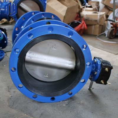 DN600 PN10 PN25 NBR siège électrique soupape papillon à double bride ouverte rapide