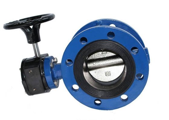 Ventilateur papillon à double bride pour l'eau avec siège manuel remplaçable EPDM/NBR en caoutchouc
