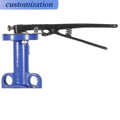 OEM Port Taille Levier Opéré Plein PTFE revêtu Concentrique DIN BS contrôle soupape papillon