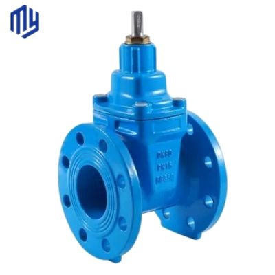 Valve d'entrée d'eau PN16 standard DIN avec coin en caoutchouc et carrosserie en fer ductile GGG50