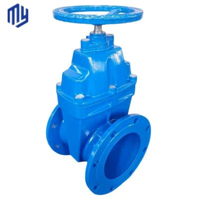 Valve d'entrée d'eau PN16 standard DIN avec coin en caoutchouc et carrosserie en fer ductile GGG50