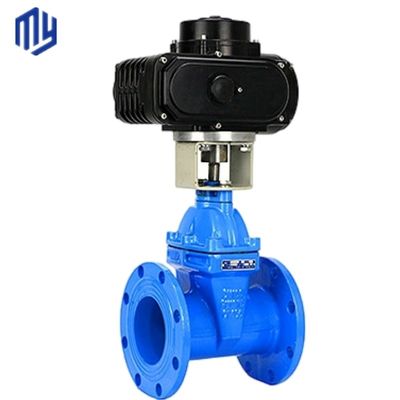Valve d'entrée d'eau PN16 standard DIN avec coin en caoutchouc et carrosserie en fer ductile GGG50