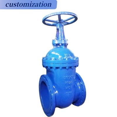 DN32 CI Flange de siège métallique Fer moelleux en fonte Sceau montant en acier inoxydable