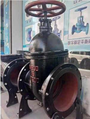 Industrie 100 mm vanne de porte WCB en fonte avec tige ascendante et siège métallique en cuivre en laiton