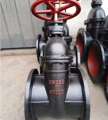 Industrie 100 mm vanne de porte WCB en fonte avec tige ascendante et siège métallique en cuivre en laiton
