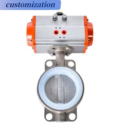 Service personnalisé offert 3 "DN80 Coulée corps en alliage de l'aluminium Wafer soupape papillon