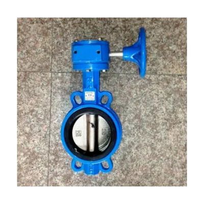 OEM opérateur de pièces de verrouillage en fonte Double Flange EPDM/NBR Siège Disque en acier inoxydable Lug Wafer Butterfly Valve