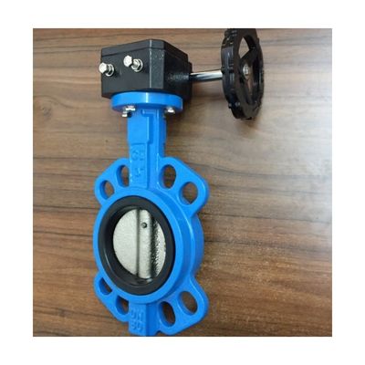OEM opérateur de pièces de verrouillage en fonte Double Flange EPDM/NBR Siège Disque en acier inoxydable Lug Wafer Butterfly Valve