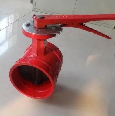 Valve à papillon à rainures manuelles CF8/CF8m en fonte/acier avec fonctionnement manuel durable