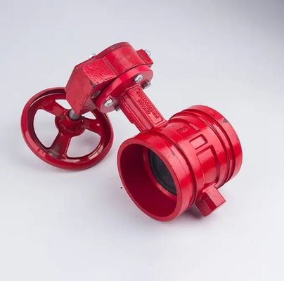 Valve à papillon à rainures manuelles CF8/CF8m en fonte/acier avec fonctionnement manuel durable
