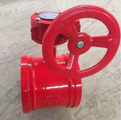 Structure et taille du port PN16 PN20 Ventilateur papillon à rainures en fer ductile