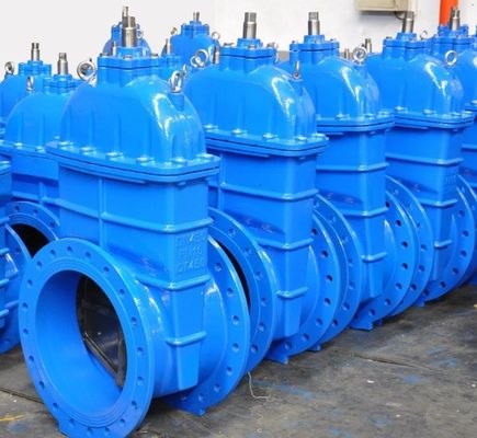 Valve de porte à cloison en fer ductile de grande taille à flèche pour l'eau longue durée de vie