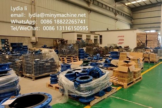 Structure du diaphragme DN1200 engrenage à vers de fer moulé Flange papillon soupape pour l'industrie