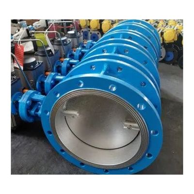 Régulation du gaz Valve à papillon de type double excentrique de grande taille avec structure de diaphragme