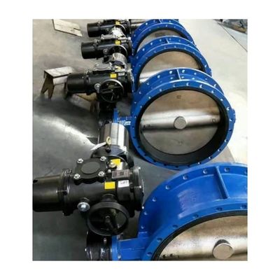Valve à papillon à double excentrique industrielle Wcb conçue pour les milieux à haute température