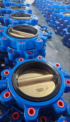 EPDM siège souple levier d'étanchéité fonctionné Wafer Lug soupape papillon avec des options personnalisées