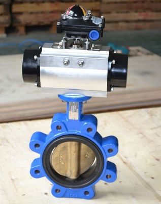 Matériau de la carrosserie Fer ductile GGG50 soupape papillon Wafer Flanged Lug Norme d'eau