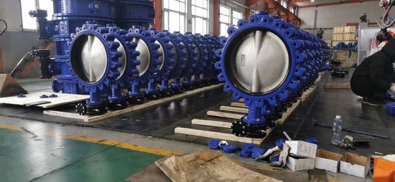 Matériau de la carrosserie Fer ductile GGG50 soupape papillon Wafer Flanged Lug Norme d'eau