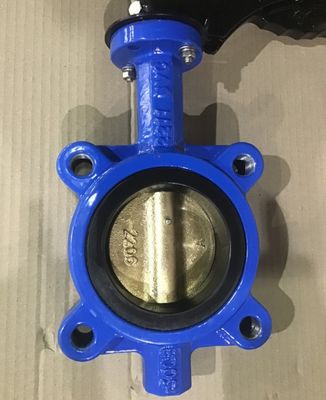 Matériau de la carrosserie Fer ductile GGG50 soupape papillon Wafer Flanged Lug Norme d'eau