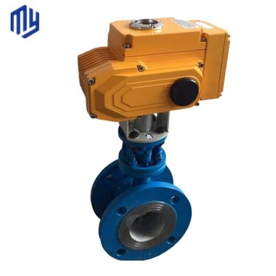 Valve papillon de précision avec flange d'expansion de l'actionneur pneumatique pour les besoins personnalisés