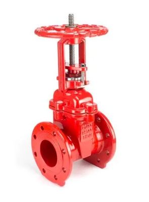 DN150 Valve manuelle de porte de lutte contre l'incendie à flanc en fer ductile pour le contrôle du débit d'eau