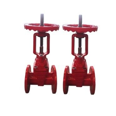 DN150 Valve manuelle de porte de lutte contre l'incendie à flanc en fer ductile pour le contrôle du débit d'eau