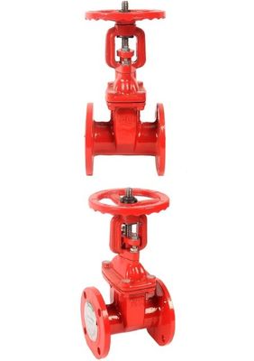 DN150 Valve manuelle de porte de lutte contre l'incendie à flanc en fer ductile pour le contrôle du débit d'eau