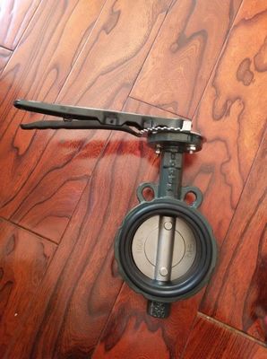 CF8 Plaque de fonte de fer 10K Manche manuelle fonctionnée DK Wafer Butterfly Valve