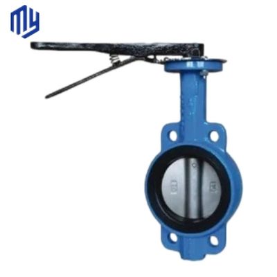 Valve papillon en fer ductile avec support de bride en acier inoxydable Service après-vente