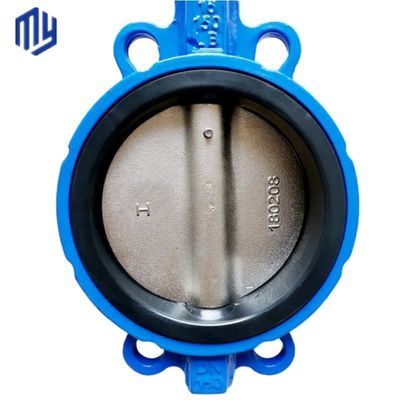 Performance lisse Pn16/10 Fer ductile EPDM Manche à levier assise Wafer Valve papillon