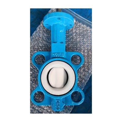 Performance lisse Pn16/10 Fer ductile EPDM Manche à levier assise Wafer Valve papillon