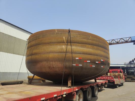 Tête de réservoir elliptique en acier au carbone 304 Tête de récipient pour réservoir de stockage d'eau OEM
