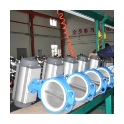Corps en acier au carbone en fonte compétitif EPDM Soft Seal Wafer Valve manuelle papillon