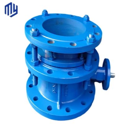 Valves de service de chauffage de l'eau industriel Pn16 engrenage de vers ductile fer double bride excentrique soupape papillon