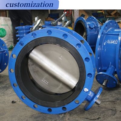 Structure du diaphragme en acier moulé à triple décalage industriel à flèche manuelle