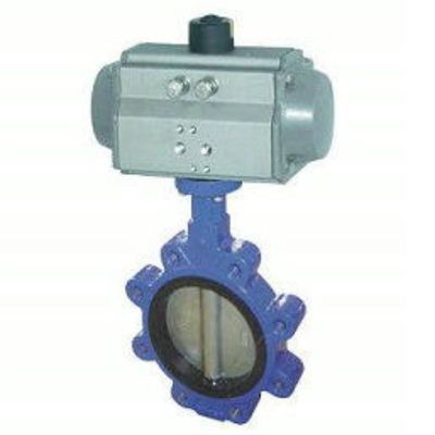 Valve papillon à joints en caoutchouc d'acier inoxydable pour le contrôle et la régulation des supports gazeux