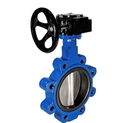 Valve à papillon en fonte de fer ductile Pn16 Dn50 conçue de manière efficace avec support OBM