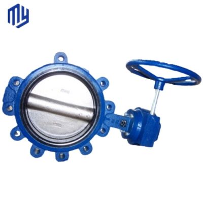 Valve à papillon en fonte de fer ductile Pn16 Dn50 conçue de manière efficace avec support OBM