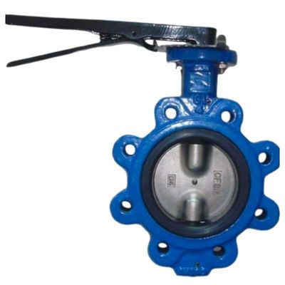 Ventilateur papillon en fer ductile à basse température revêtement époxy bleu pour systèmes hydrauliques
