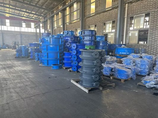 8 pouces soupape papillon en fonte pour le contrôle manuel du débit dans les milieux industriels