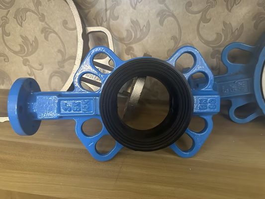 Service personnalisé SS304 soupape de papillon sanitaire en acier inoxydable avec levier à main