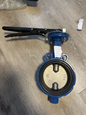 Type de soupape à papillon à double flange interfléchée Options électriques et pneumatiques