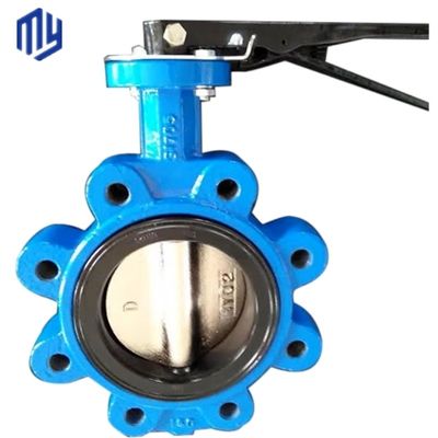 Ventilateur papillon à levier manuel polyvalent pour les supports gazeux et le fonctionnement des brides en fonte