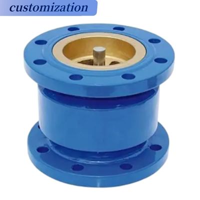 Valve de vérification de balancement en acier inoxydable ductile en fer à globe pour les solutions de traitement des gaz