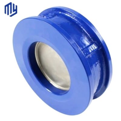 Valve de freinage à plaque unique en acier inoxydable conception de plaquette de flange pour vanne de vidange