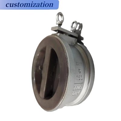 Ventilateur de contrôle à double plaque en acier inoxydable 304 316 en acier avec taille de port personnalisable