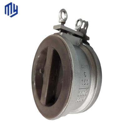 Valve de contrôle à double plaque en acier inoxydable/fer forgé/acier forgé pour l'efficacité des supports gazeux