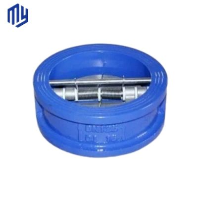 Valve de contrôle à double plaque en acier inoxydable/fer forgé/acier forgé pour l'efficacité des supports gazeux