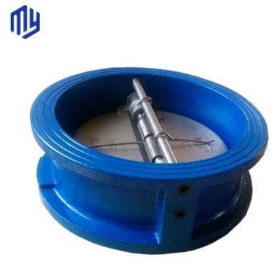 Valve de contrôle de type double plaque en acier inoxydable/fer forgé/acier forgé pour supports gazeux