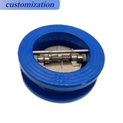 Valve de contrôle de type double plaque en acier inoxydable/fer forgé/acier forgé pour supports gazeux